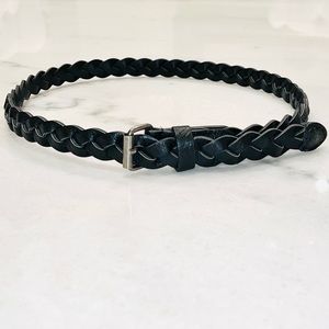 Girls Braided Faux Leather Belt